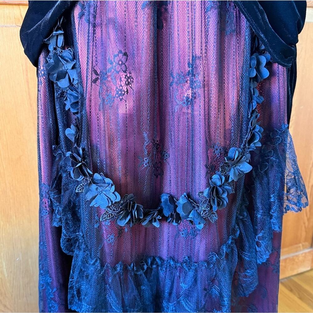Dark in Love Gothic Victorian Vampire Vkei Dark Fairycore Long Skirt XS-XL - Picture 4 of 15